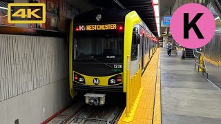 Los Angeles Metro Rail K Line Full Ride Southbound Expo Westchester Kinki Sharyo 4K Train Ride [upl. by Bomke]