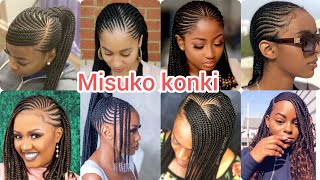 MITINDO KONKI YA KUSUKA NYWELE 2023  100 TOP HAIR STYLES [upl. by Llertnahs247]