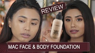 MAC Face amp Body Foundation Review And Demo  Gitanjali Karki [upl. by Marti]