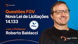 Questões FGV  Mentoria da Nova Lei de Licitações 14133 aovivo [upl. by Eresed492]