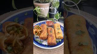 Spring rolls recipe  delicious snacks to make at home 😋🤤 [upl. by Audre]