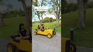 Classic car driving in Trot cafe khaoyai bangkok travel tour transport service thailand trip [upl. by Edelson]