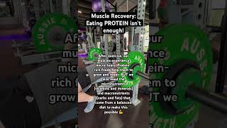 Muscle Recovery Eating protein isn’t enough protein musclebuilding musclerecovery musclegrowth [upl. by Nepsa]