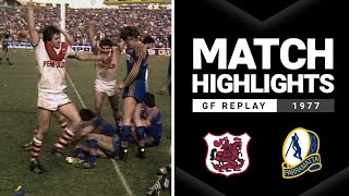 Dragons v Eels Grand Final Replay 1977  Classic Match Highlights [upl. by Adnalohs]