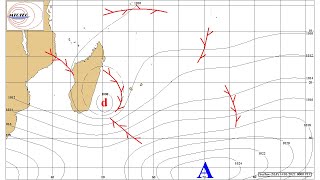 Janvier 2022  Évolution de la situation isobarique sur le Bassin SudOuest de locéan Indien [upl. by Ocirled]