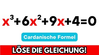 Kubische Gleichungen mit den Cardanischen Formeln lösen 🤔📝 Mathe Aufgabe Gleichung [upl. by Villiers]