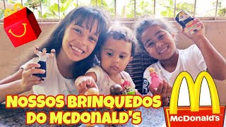 BRINQUEDOS DO MCDONALDS mostramos todos nossos brinquedos do McDonalds 🤩 [upl. by Jacobine895]