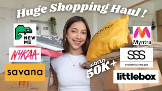 Huge Shopping Haul  Newme Myntra Savana and many more [upl. by Anined]