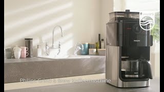 Grind amp Brew Kaffeemaschine Philips HD7765 [upl. by Anirehs714]