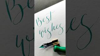 Best wishes calligraphy art bestwishes trending shorts viral handlettering love quotes [upl. by Calder]