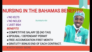 AMAZING BENEFITS OF A REGISTERED NURSE IN THE BAHAMAS [upl. by Corny]