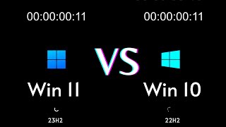 Windows 10 vs Windows 11  Speed Test Version 23H2 22H2 [upl. by Lertnom]