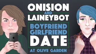 Onision amp Laineybot Boyfriend Girlfriend Date at Olive Garden [upl. by Ysirhc]