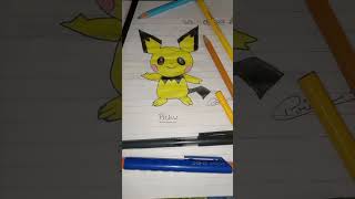 Pichu drawing pokemon Pokemon pikachu pikacho anime pokemongo pichu pichu pichu pichu [upl. by Narra]