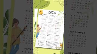 Kalender Indonesia 2025 PDF Gratis [upl. by Emyam]