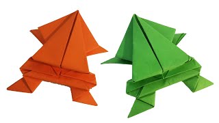 Kağıttan Zıplayan Kurbağa Yapımı Origami Kurbağa Nasıl Yapılır [upl. by Cox]