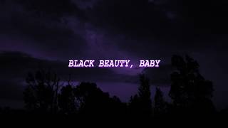 black beauty  lana del rey lyrics [upl. by Yartnoed]