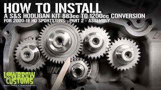 How To Install SampS Cycles 1200cc Hooligan kit 883cc HarleyDavidson Sportsters  Part 2  Assembly [upl. by Dallas]