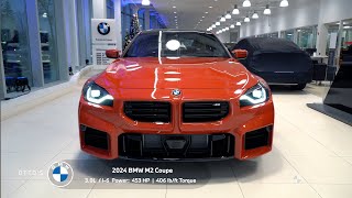 BMW M2 2024 Coupe  Toronto Red Metallic  Cognac Vernasca Leather [upl. by Guenzi]