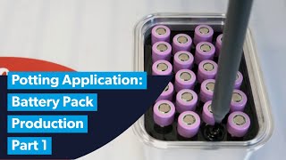 Potting Application for Battery Pack Production in EMobility Part 1 [upl. by Nnahoj]