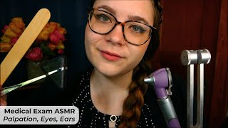 Medical Examination ASMR Face Palpation Eye amp Ear Exam Tuning Fork Hearing Tests 🩺 Medical RP [upl. by Novaat]