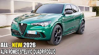 2026 ALFA ROMEO STELVIO QUADRIFOGLIO  New Updated RedesignExterior Interior amp Specs [upl. by Llerroj]