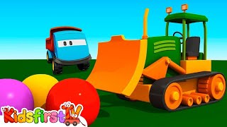 Colors with Leo the Truck amp a bulldozer Kids cartoons [upl. by Delfeena]