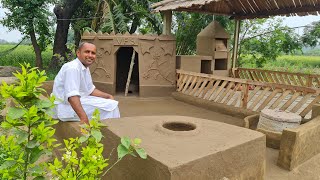 Village Food Secrets New Kitchen  Building A Mud House  Clay Kitchen  Mud Kitchen  Mubashir [upl. by Acissehc963]