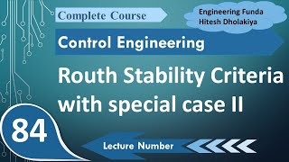 Routh Stability Criterion Special Case  II in Control Systems [upl. by Ocihc195]