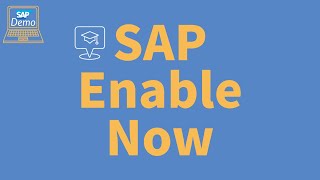 SAP Enable Now Tutorial SEN Overview and System Demo learnsap [upl. by Ardnayek]