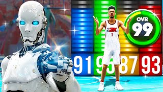 NBA 2K24 But an AI BOT Creates My Final Build [upl. by Fiertz95]