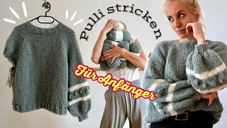 Wie strickst du als Anfänger einen RaglanPulli Hier folgt das ultimative VideoTutorial 🧶 [upl. by Polky]