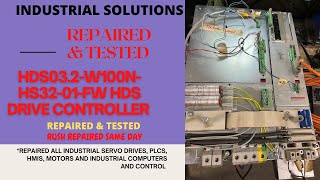 INDRAMAT HDS032W100NHS3201FW HDS DRIVE CONTROLLER REPAIRED amp TESTED [upl. by Neehcas115]