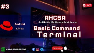 3 RHCSA  Red hat Linux  Basic Command And File System  In Red hat Linux In Hindi [upl. by Susejedairam]