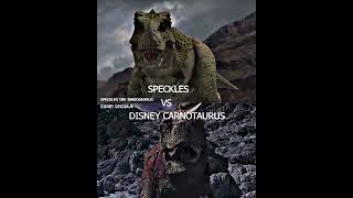 Speckles VS Disney Carnotaurus specklesthetarbosaurus disneydinosaur dinosaur [upl. by Htiek]