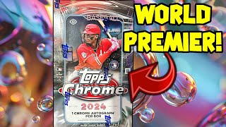 NEW RELEASE 2024 TOPPS CHROME HOBBY BOX BASEBALL CARDS [upl. by Pauwles]