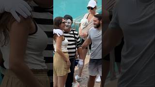 Oh with you too 😂👏 Tom mime Seaworld antics seaworldmime funny [upl. by Tsuda]