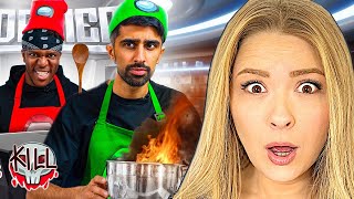 Parents React To SIDEMEN AMONG US COOKING CHALLENGE [upl. by Adlin782]