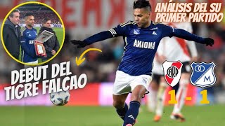 Así fue el primer partido de RADAMEL FALCAO con el MILLONARIOS FC vs RIVER PLATE [upl. by Adliwa]