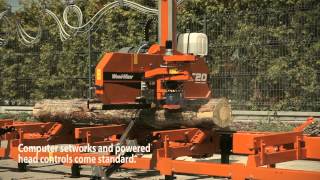 WoodMizer LT20B Sawmill  Europe [upl. by Lewendal]