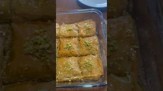 BEST EVER PISTACHIO WALNUT BAKLAVA  YUMMY DELICIOUS DESERT baklava trendshort foodfeed trend [upl. by Felipa531]