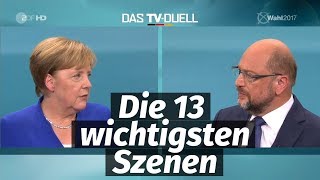 Merkel vs Schulz Das TVDuell zur Bundestagswahl 2017 [upl. by Hayifas575]