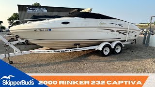 2000 Rinker 232 Captiva Boat Tour SkipperBuds [upl. by Mountfort]