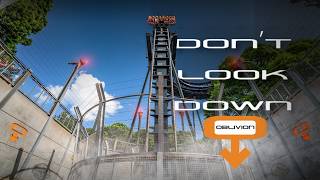 DONT LOOK DOWN Oblivion Alton Towers  Off ride Footage [upl. by Aicenaj]