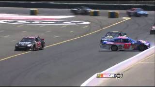 2011 R16 Sonoma 04Bobby Labonte crash [upl. by Sidras659]