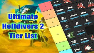 The ULTIMATE Helldivers 2 Stratagem Tier List [upl. by Aizahs979]