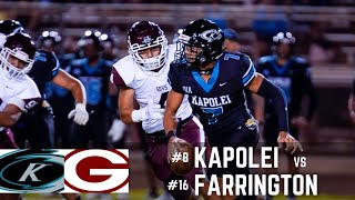 Kapolei vs Farrington Football 2022 [upl. by Acsisnarf]