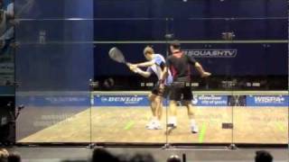 Nick Matthew vs Peter Barkermp4 [upl. by Tacye]