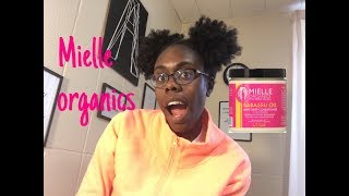 Review Mielle Organics babassu oil mint Deep Conditioner [upl. by Ronym521]