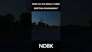 BMW M3 E36 SINGLE TURBO DRIFTING ROUNDABOUT  Assetto Corsa [upl. by Ytoc]